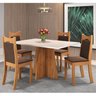 Conjunto de Jantar Mesa Retangular Laisa com 4 Cadeiras Dalas - 1