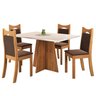 Conjunto de Jantar Mesa Retangular Laisa com 4 Cadeiras Dalas - 2