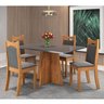 Conjunto de Jantar Mesa Retangular Laisa com 4 Cadeiras Dalas - 1