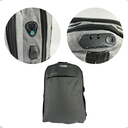 Ver imagem 3 de Mochila Urban Pro Anti Furto para Notebook C/saída Cabo Usb Fone Ouvido Cinza