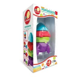 BRINQUEDO PARA BEBE FOFOGUETE ENCAIXE E DIVERSÃO 10842 PAIS E FILHOS - 4