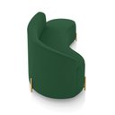 Ver imagem 7 de Sofá 4 Lugares Orgânico 220cm Pé Dourado Morgan Veludo Verde D03 - D’Rossi