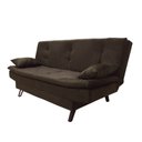 Ver imagem 3 de Sofá Cama 2 Lugares Alexa Suede Marrom - Romer Móveis