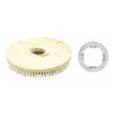 Ver imagem 1 de Escova de PELO 410 mm COM Flange Para Enceradeira CERTEC, Mebal e Lemarte Entre Outras Escovas Santa