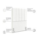 Ver imagem 4 de Cabeceira Estofada Solteiro Carla 90cm Suede Branco