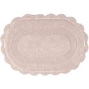Ver imagem 2 de Jogo de Tapete Crochê Dupla Face Oval para Banheiro 60x90cm - Rose