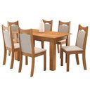 Ver imagem 2 de Conjunto de Jantar Mesa Retangular Timbo com 6 Cadeiras Dalas