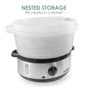 Elite Gourmet Maxi-matic Vaporizador Elétrico 3 Camadas 9,5qt Aço Inox - 5