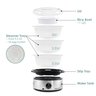 Elite Gourmet Maxi-matic Vaporizador Elétrico 3 Camadas 9,5qt Aço Inox - 2