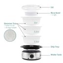 Ver imagem 2 de Elite Gourmet Maxi-matic Vaporizador Elétrico 3 Camadas 9,5qt Aço Inox