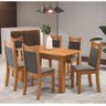 Conjunto de Jantar Mesa Retangular Timbo com 6 Cadeiras Dalas - 1