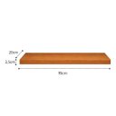 Ver imagem 5 de Prateleira MDF 70x20 Moderna Suporte Parede Invisivel 25mm Italian Noce