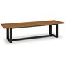 Conjunto de Jantar Mesa 210cm com Banco Rústico Industrial Lumber CabeCasa MadeiraMadeira - 4