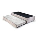 Ver imagem 1 de Bicama Solteiro B&G 88x188x36cm Suede com Colchão Auxiliar D23 78x177x12cm Ecoline