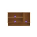 Ver imagem 4 de Armário Aéreo de Cozinha 100% MDF 3 Portas 120 cm Nature Linha Premium Safira