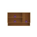 Ver imagem 4 de Armário Aéreo de Cozinha 100% MDF 3 Portas 120 cm Nature Linha Premium Safira
