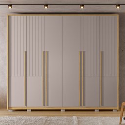 Guarda Roupa Casal com Frisado 6 Portas 6 Gavetas Suburban Gold - 1