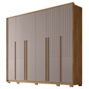 Ver imagem 3 de Guarda Roupa Casal com Frisado 6 Portas 6 Gavetas Suburban Gold