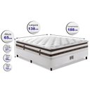 Ver imagem 2 de Cama Box Casal Colchão + Box 138x188 Molas Ensacadas Cama Inbox Relax Pillow
