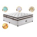 Ver imagem 3 de Cama Box Casal Colchão + Box 138x188 Molas Ensacadas Cama Inbox Relax Pillow