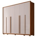 Ver imagem 2 de Guarda-Roupa Casal com Frisado 6 Portas 6 Gavetas Suburban Gold 100% MDF Espresso Móveis