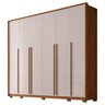 Guarda-Roupa Casal com Frisado 6 Portas 6 Gavetas Suburban Gold 100% MDF Espresso Móveis - 2