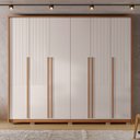 Ver imagem 5 de Guarda-Roupa Casal com Frisado 6 Portas 6 Gavetas Suburban Gold 100% MDF Espresso Móveis