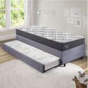 Ver imagem 2 de Bicama Box Solteiro com Colchão Adapto Ecoflex Molas Ensacadas Suede 88x188cm B&G