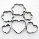 Ver imagem 3 de Kit Formas Cortadores Biscoito Natal Corações Estrelas 24pçs