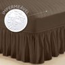 Capa para Colchão Impermeável Matelada Casal Padrão Tabaco + Saia box - 1