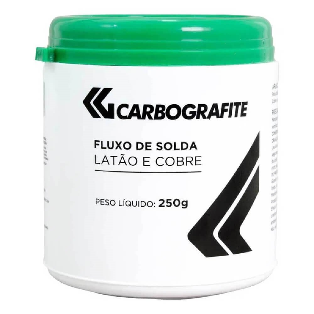 Fluxo para Solda Latão e Cobre 250 Gramas - 010325210 - Carbografite