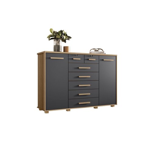 Cômoda 2 Portas 7 Gavetas Fontana Albatroz