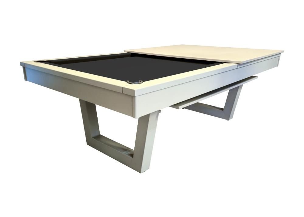 Mesa de Sinuca/bilhar com Tampo de Jantar Cor Nude - 2,52 X 1,40 - Preto