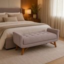 Ver imagem 2 de Puff Recamier 160cm Andros Veludo Nobre Avelã - Sallar Home