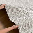 Ver imagem 5 de Tapete Sala Quarto Grande 2,50 X 3,00m Antiderrapante Cru Caramelo Mesclado Artesanal Rústico