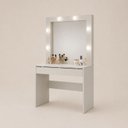 Ver imagem 2 de Camarim Cloe Espelho LED MDF Cloe -Belaris Móveis:Off White