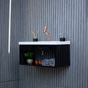 Ver imagem 2 de Gabinete Armario para Banheiro 100% MDF Zoff 63cm com Cuba