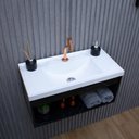 Ver imagem 4 de Gabinete Armario para Banheiro 100% MDF Zoff 63cm com Cuba