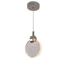 Ver imagem 1 de Pendente Redondo Cromado Cristal 13cm Led 5w 3000k Bivolt Paris Luz