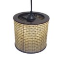 Ver imagem 3 de Kit 5 Lustre Pendente Moderno Luminária Rustica Bambu Frisos