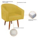 Ver imagem 4 de Poltrona Decorativa Sala de Estar Recepção Luiza Pés Palito Suede - Doce Sonho Móveis POLTRONAS POLT