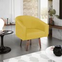 Ver imagem 1 de Poltrona Decorativa Sala de Estar Recepção Luiza Pés Palito Suede - Doce Sonho Móveis POLTRONAS POLT