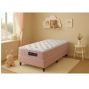 Ver imagem 2 de Cama Box Colchão Solteiro 88x188x67cm com Molas Ensacadas Denver Rosa