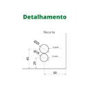 Ver imagem 3 de Trinco para porta e janela de vidro temperado blindex (1335) - Branco