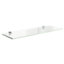 Ver imagem 1 de VIDRIO-R1540-INC Prateleira de vidro incolor de 8mm com suportes para fixação.