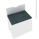 Ver imagem 5 de Penteadeira Compacta com Espelho 1 Gaveta e Puff Branco