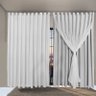 Cortina blackout Quarto apartamento Veneza 6 x 2,50 branco - 1