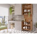 Ver imagem 3 de Cozinha Modulada Mgm Divina 3 Peças (1aéreo+1balcão+1complemento) Cz006 Freijo/off White-mgm