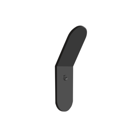 Cabide para Banheiro Preto Fosco Agata Grego Metal