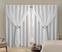 Ver imagem 2 de Cortina Blackout PVC 4,00m X 2,60m Com Voil Branco